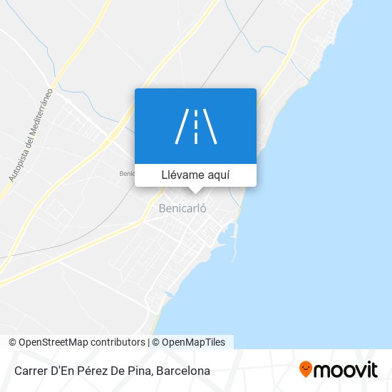 Mapa Carrer D'En Pérez De Pina