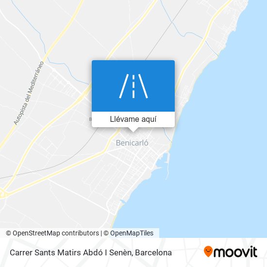 Mapa Carrer Sants Matirs Abdó I Senèn