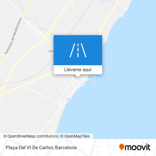 Mapa Plaça Del VI De Carlon