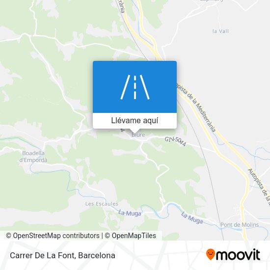 Mapa Carrer De La Font