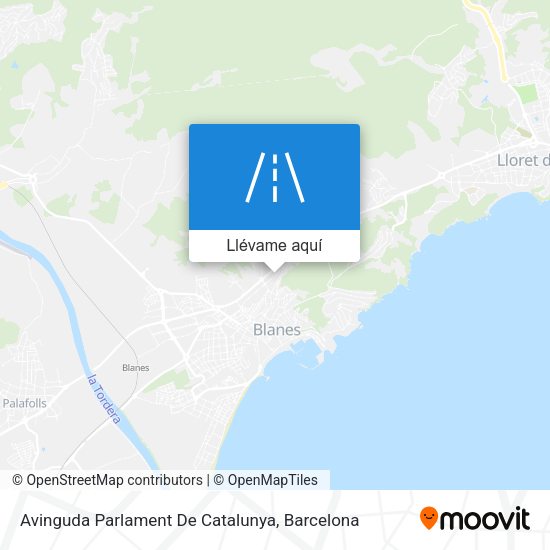 Mapa Avinguda Parlament De Catalunya