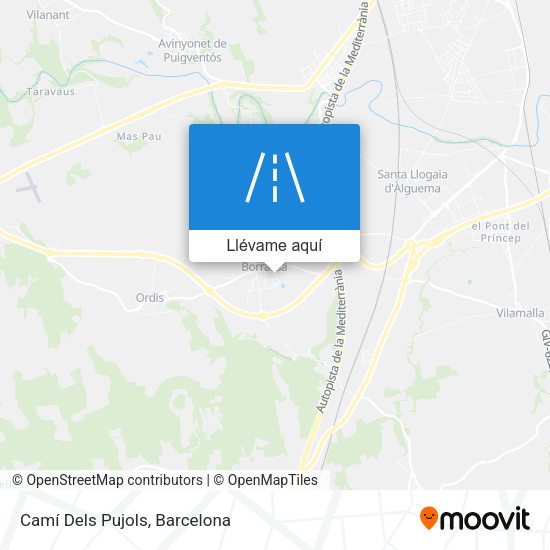 Mapa Camí Dels Pujols
