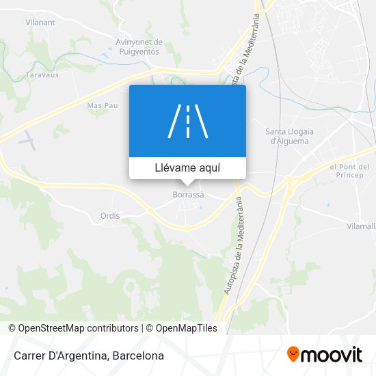 Mapa Carrer D'Argentina