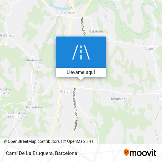 Mapa Camí De La Bruquera
