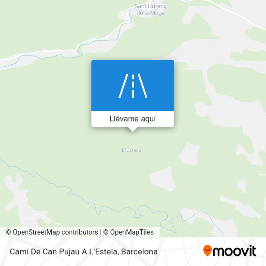 Mapa Camí De Can Pujau A L'Estela