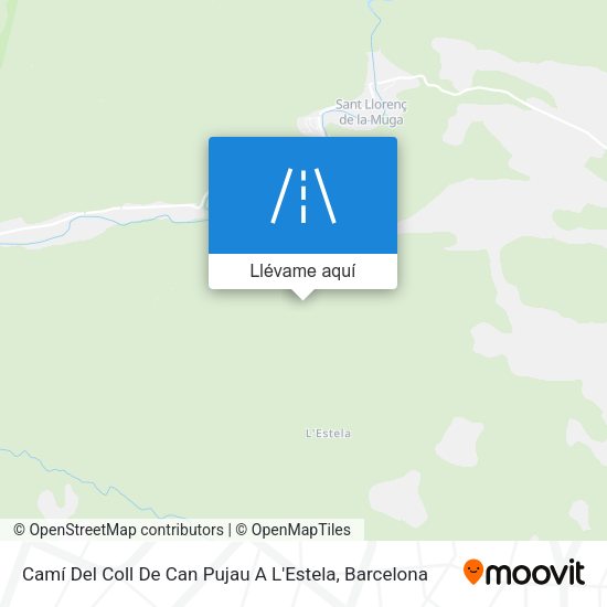 Mapa Camí Del Coll De Can Pujau A L'Estela