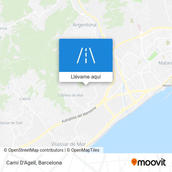 Mapa Camí D'Agell