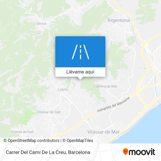 Mapa Carrer Del Camí De La Creu