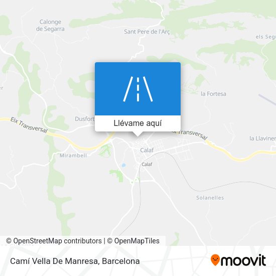 Mapa Camí Vella De Manresa