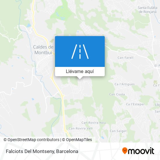 Mapa Falciots Del Montseny