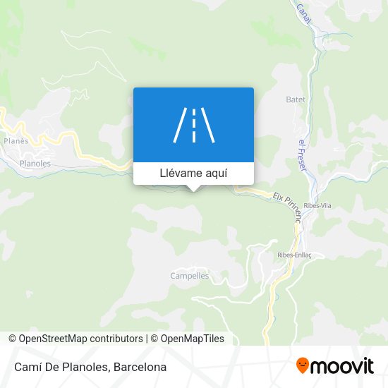 Mapa Camí De Planoles