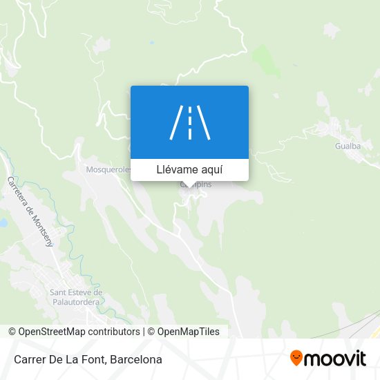 Mapa Carrer De La Font