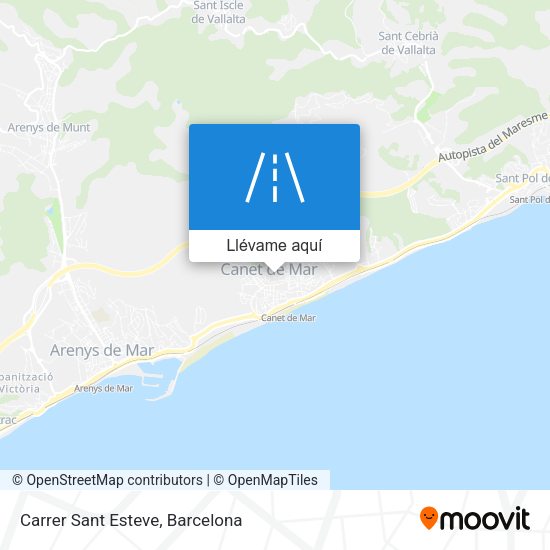 Mapa Carrer Sant Esteve