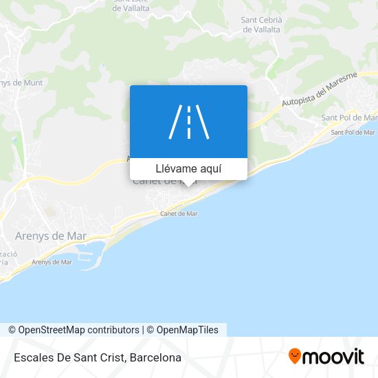 Mapa Escales De Sant Crist