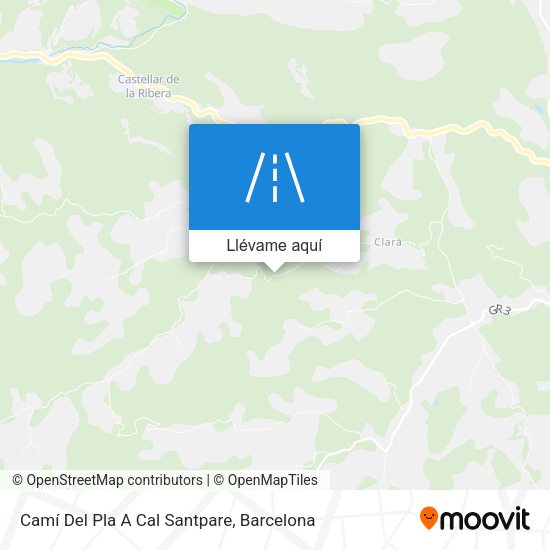 Mapa Camí Del Pla A Cal Santpare