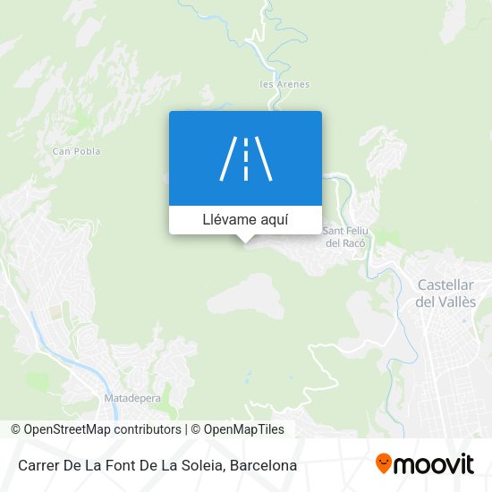 Mapa Carrer De La Font De La Soleia