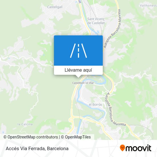Mapa Accés Via Ferrada