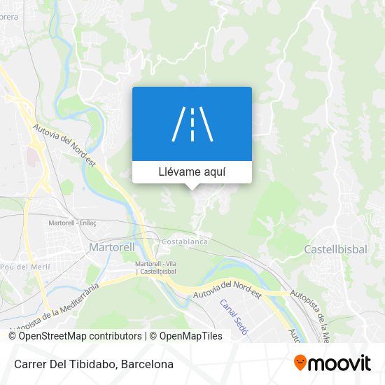 Mapa Carrer Del Tibidabo
