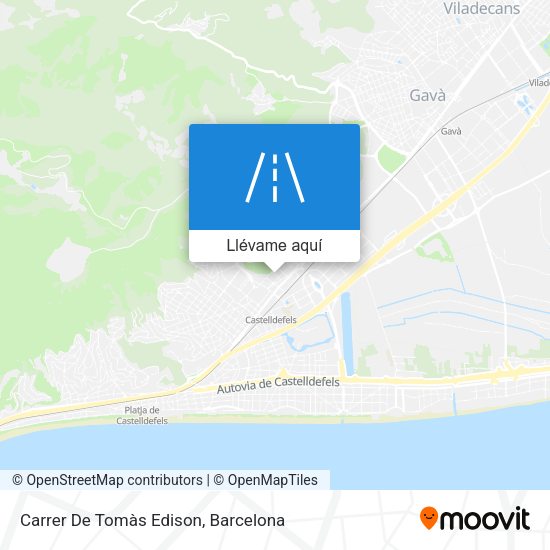 Mapa Carrer De Tomàs Edison