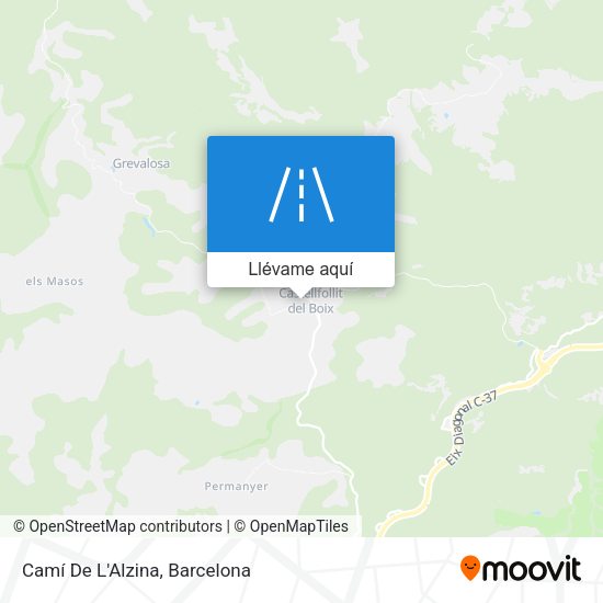 Mapa Camí De L'Alzina