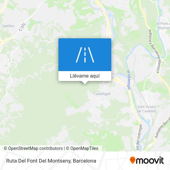 Mapa Ruta Del Font Del Montseny