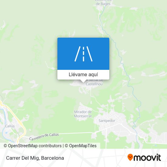 Mapa Carrer Del Mig