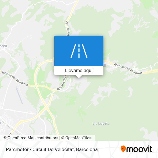 Mapa Parcmotor - Circuit De Velocitat