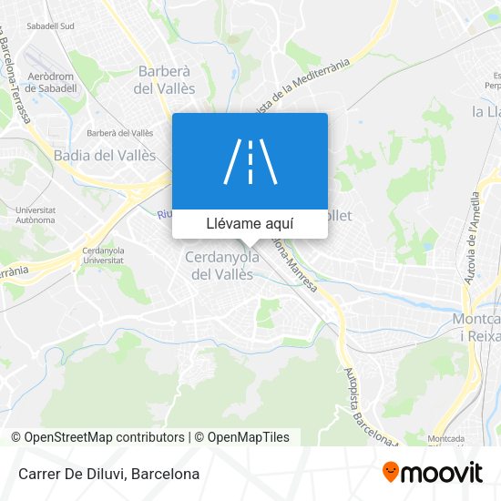 Mapa Carrer De Diluvi