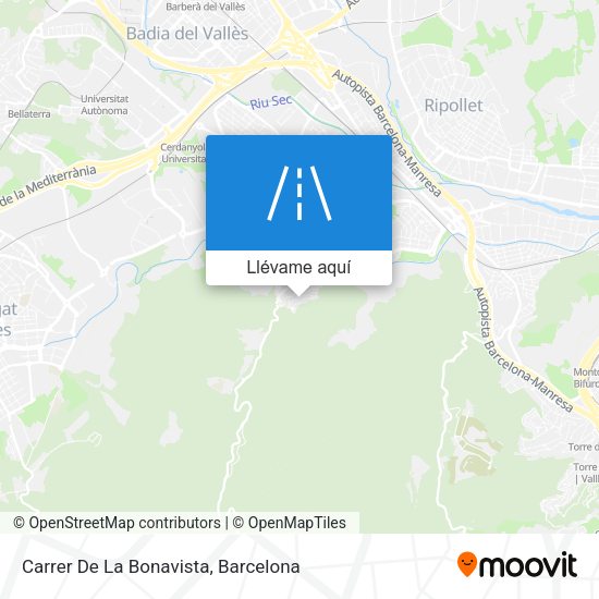 Mapa Carrer De La Bonavista