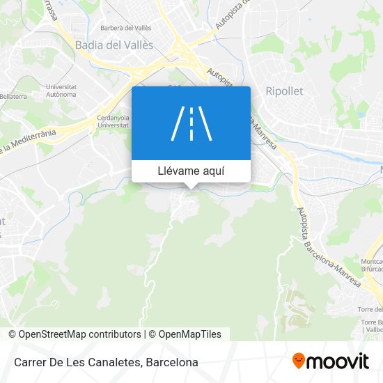 Mapa Carrer De Les Canaletes