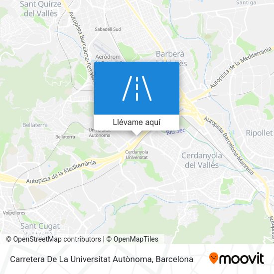 Mapa Carretera De La Universitat Autònoma