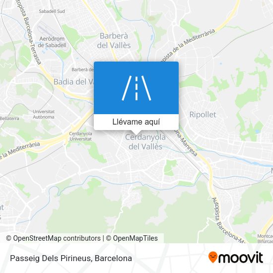 Mapa Passeig Dels Pirineus