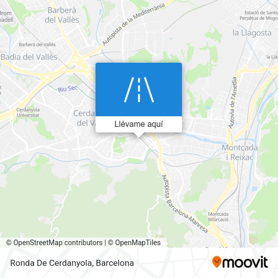 Mapa Ronda De Cerdanyola