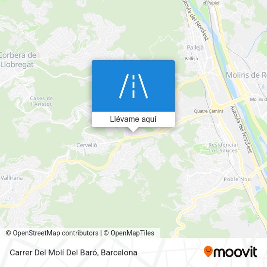 Mapa Carrer Del Molí Del Baró