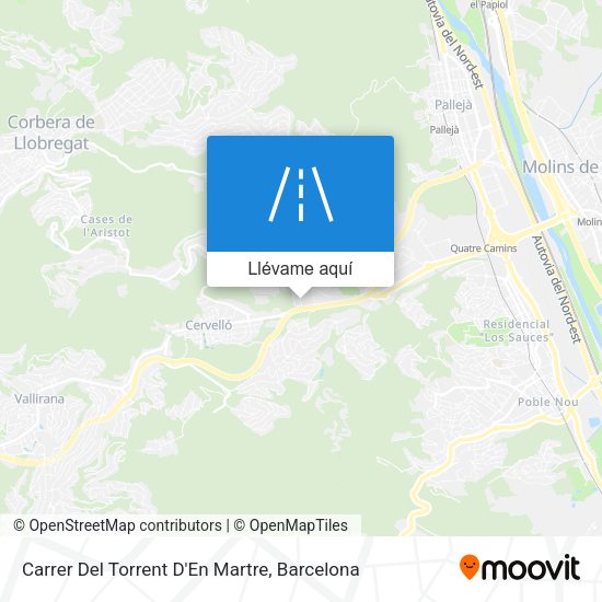 Mapa Carrer Del Torrent D'En Martre