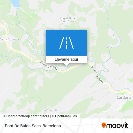 Mapa Pont De Buida-Sacs