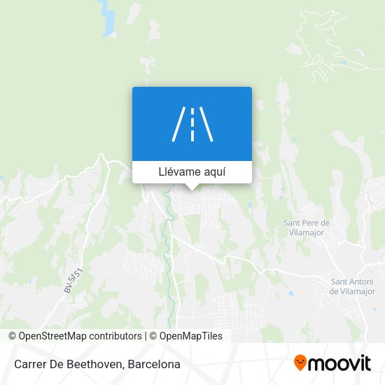 Mapa Carrer De Beethoven