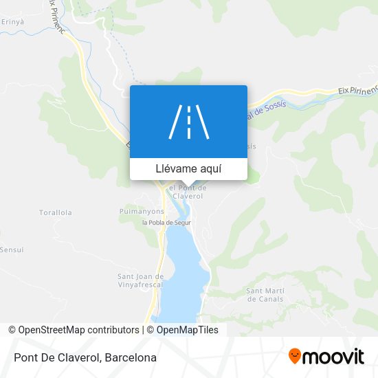 Mapa Pont De Claverol