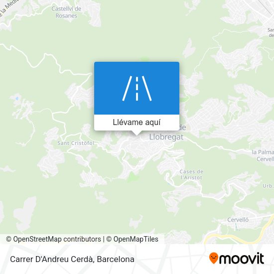 Mapa Carrer D'Andreu Cerdà