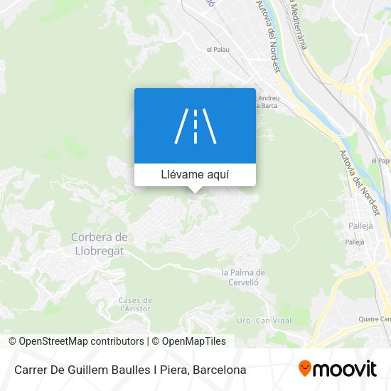 Mapa Carrer De Guillem Baulles I Piera