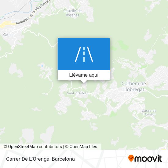 Mapa Carrer De L'Orenga