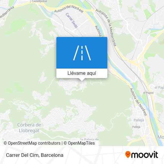 Mapa Carrer Del Cim