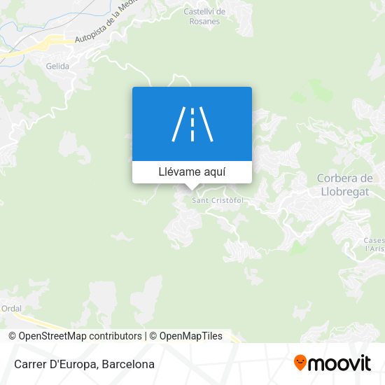 Mapa Carrer D'Europa