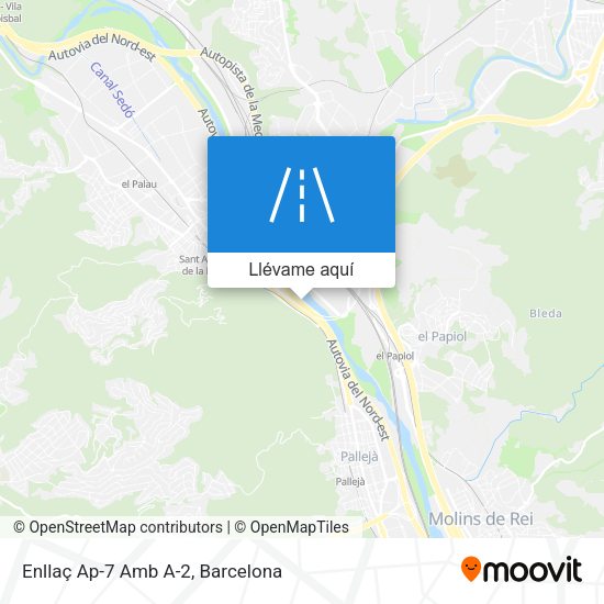Mapa Enllaç Ap-7 Amb A-2