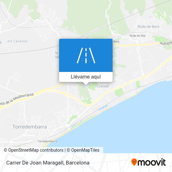 Mapa Carrer De Joan Maragall