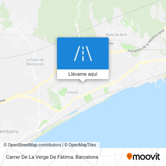 Mapa Carrer De La Verge De Fàtima