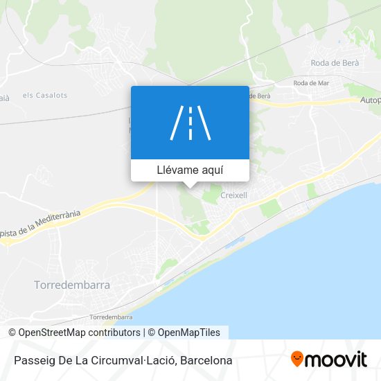 Mapa Passeig De La Circumval·Lació