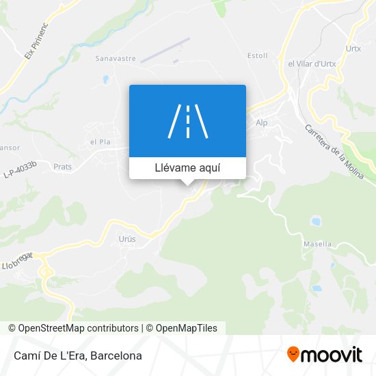 Mapa Camí De L'Era