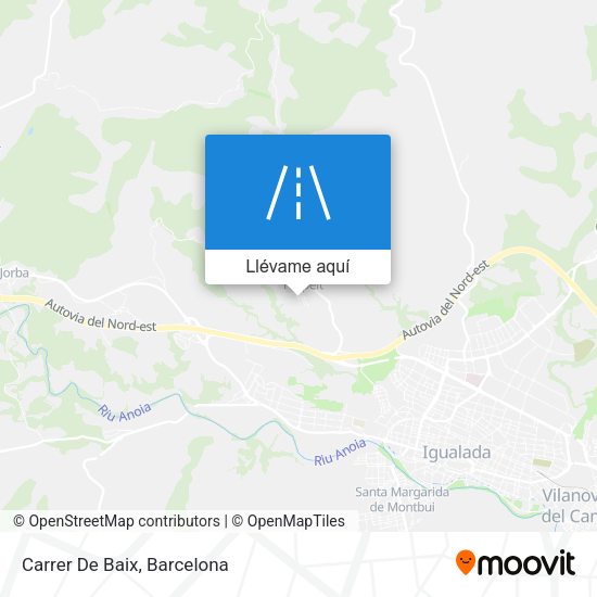 Mapa Carrer De Baix