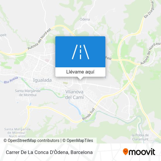 Mapa Carrer De La Conca D'Òdena